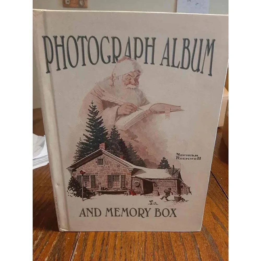 Norman Rockwell Christmas Photo Album and Memory Box